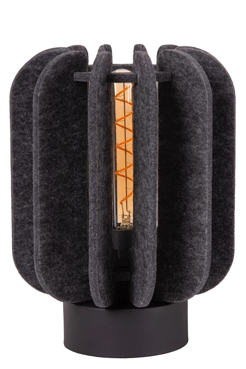 Lucide RAFAL - Table lamp - Ø 23 cm - 1xE27 - Grey - turned off